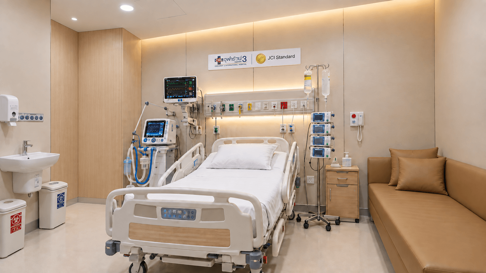ห้อง ICU ภายในศูนย์